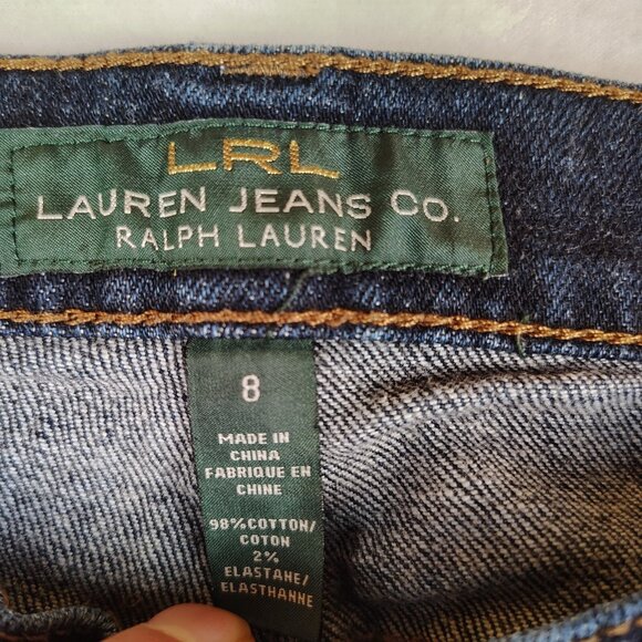 Lauren Ralph Lauren Classic Bootcut Dark Denim Jeans sz 8 - Picture 4 of 9